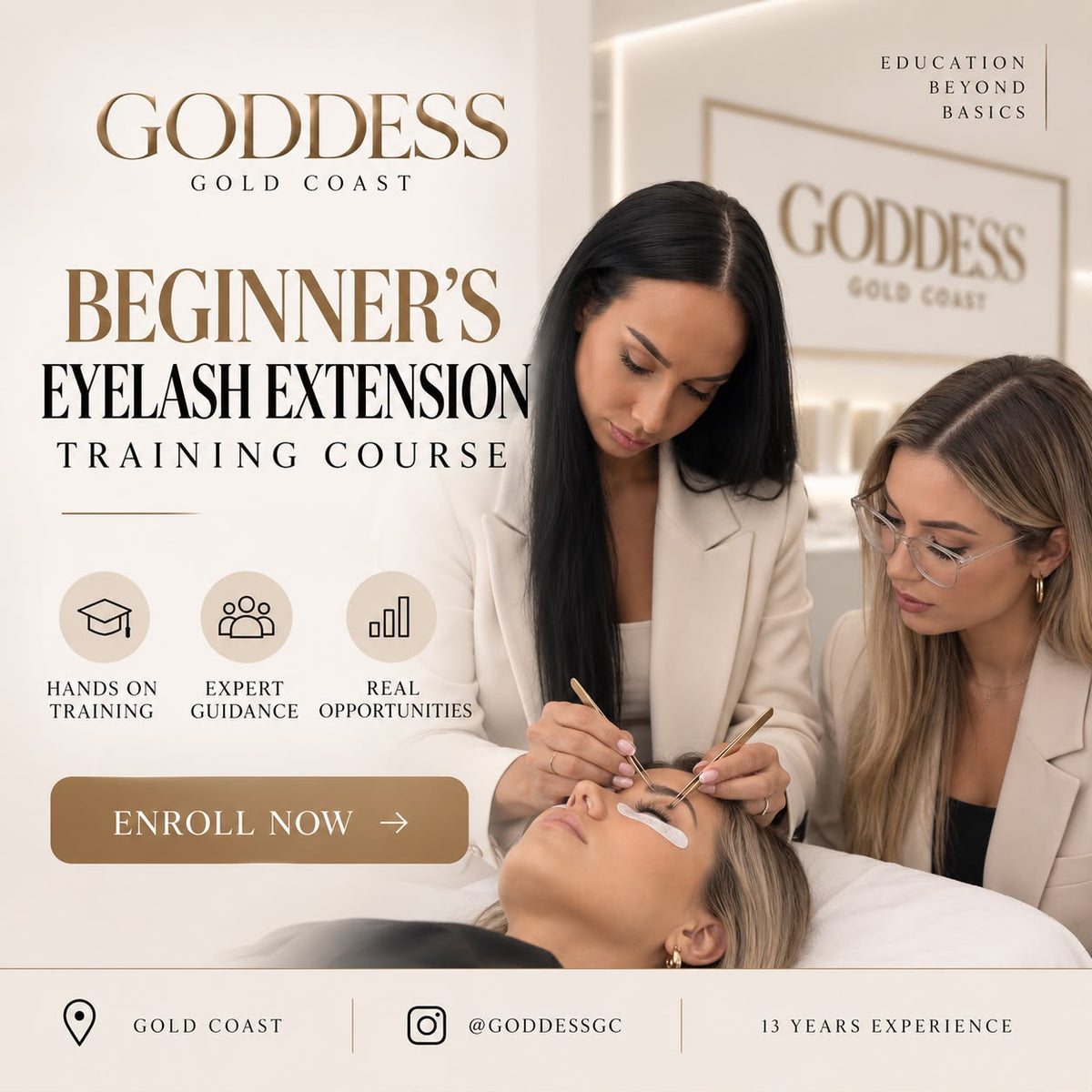 Beginner Eyelash Extension Training Course by Goddess GC